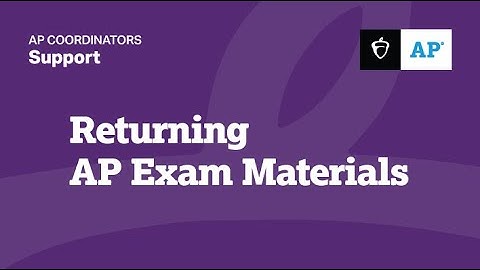 Returning AP Exam Materials