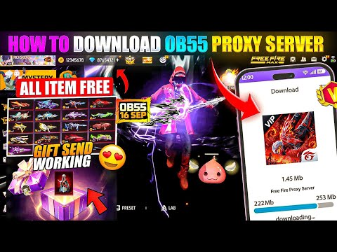 HOW TO DOWNLOAD PROXY SERVER IN FREE FIRE, HOW TO USE PROXY SERVER IN FREE FIRE, VIP PROXY SERVER