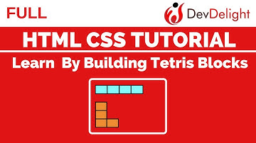 CSS Tutorial: Learn By Building Tetris Blocks (Tetrominoes) - Full Video