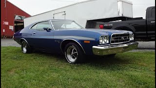 1973 Ford Gran Torino Sport in Blue Glow Metallic & 351 Engine Sound My Car Story with Lou Costabile