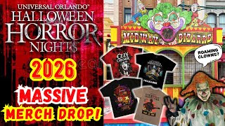 HHN 35 | BIGGEST Merch Drop YET! | ROAMING Clowns + NEW Construction | Halloween Horror Nights 2026