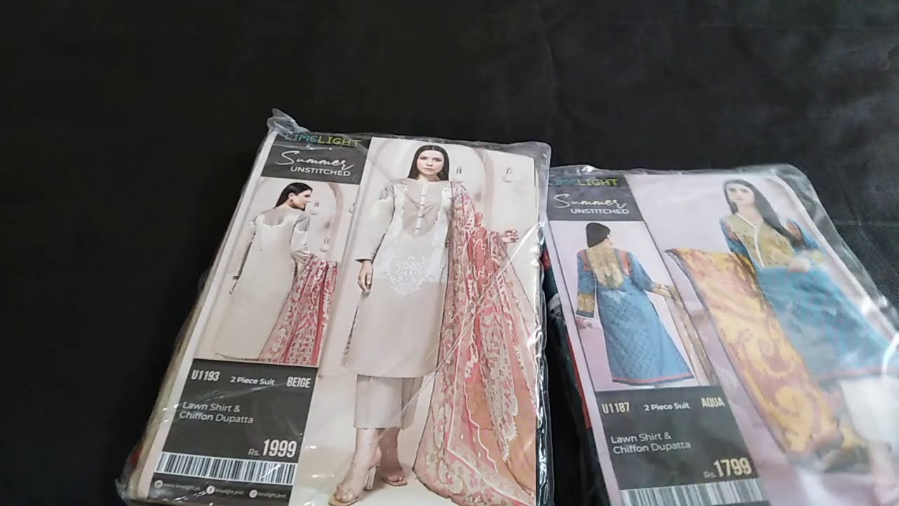 Unboxing of Limelight lawn summer volume 3 unstitch collection 2020, affordable price range
