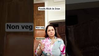 Iron rich foods |Dietitianpreeti#nutritionist#healthyfood#diet#dietfood#shorts
