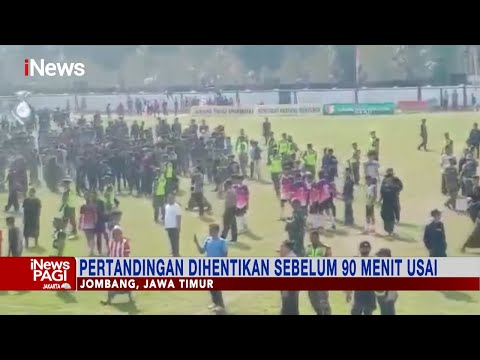 Pertandingan Sepak Bola Liga Santri di Jombang Berlangsung Ricuh #iNewsPagi 04/07