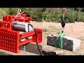 Lego motor lifts a rock 88kg195lb