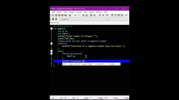factorial program in c #coding #codinglife #codingislove #viral #viralshort #shorts #shortfeed