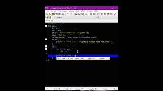 factorial program in c #coding #codinglife #codingislove #viral #viralshort #shorts #shortfeed