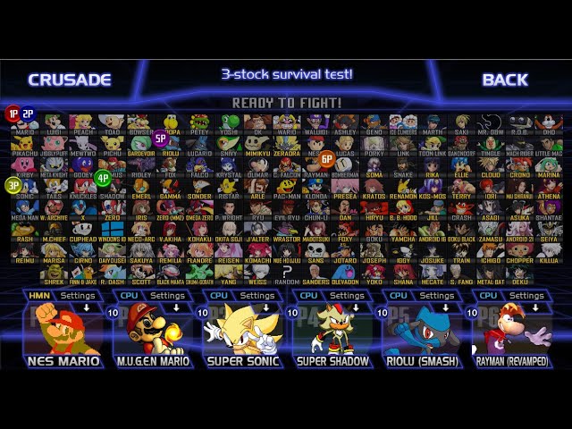 Super Smash Bros Crusade All Characters Update 