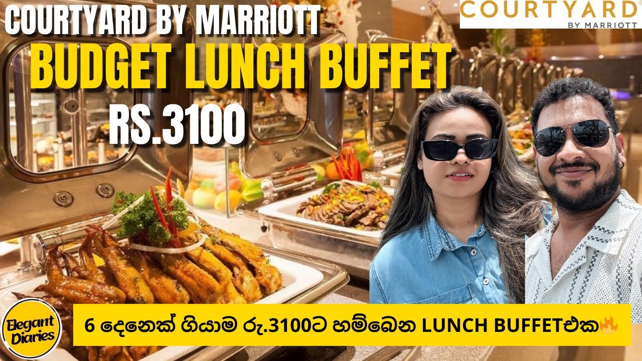 6 දෙනෙක් ගියාම රු.3100ට හම්බෙන Lunch Buffet එක🥩🍕🍝 | Budget Lunch Buffet Colombo