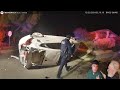 Reckless guy Causes Horrific Crash, Sends Car Flying 20 Meters