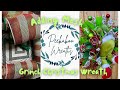 Adding Mesh to Our Grinch Christmas Wreath | Easy DIY Holiday Wreath Tutorial