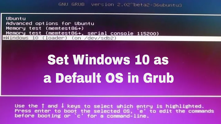 How to Change Default OS in GRUB | Set WIndows as Default OS