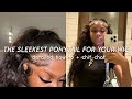 The Sleekest Half Up Half Down Ponytail Tutorial on Loose Wave Wig | Chit Chat | Arabella Hair