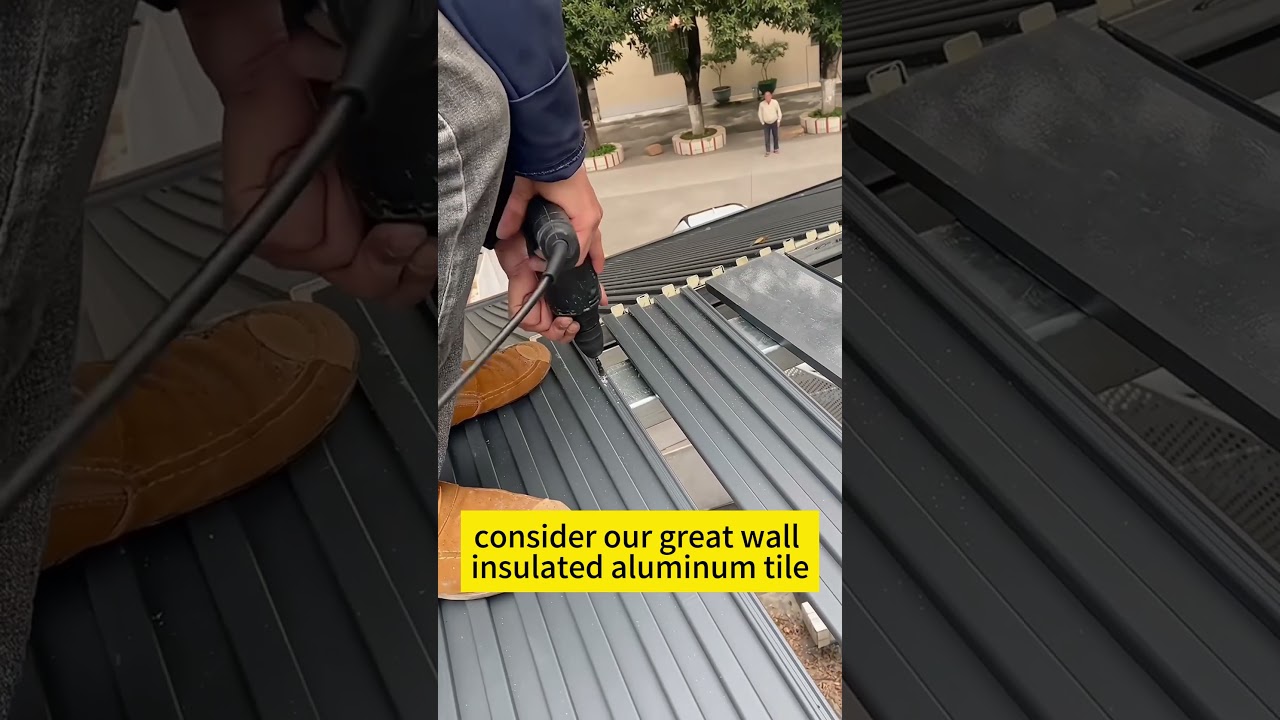 Villa balcony awning roofing heat insulated Solutions 