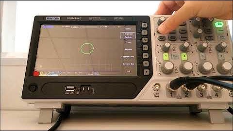YT & XY mode of oscilloscope DSO4104C