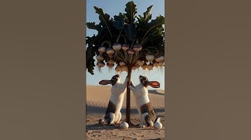 The rabbit saved the turnip plant from drying out by watering it 😭 #ai​ #tree​ #save​ #water​