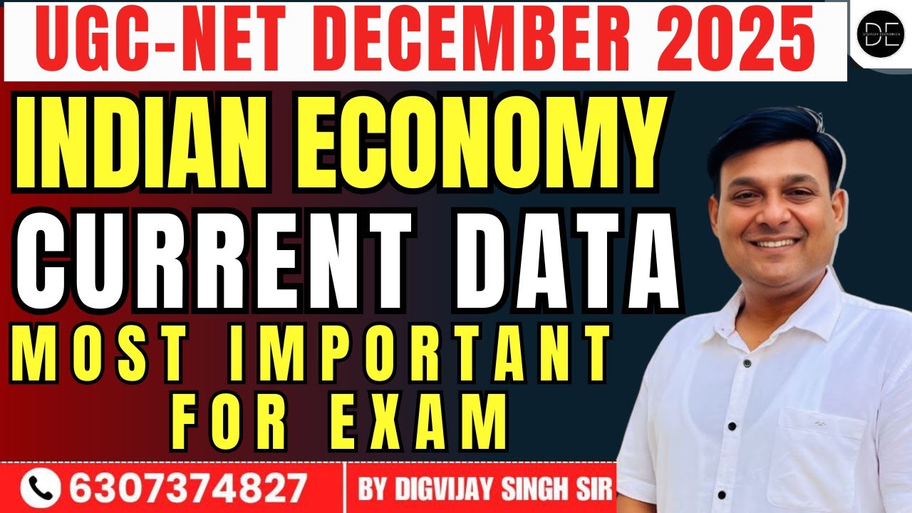 CURRENT DATA: MOST IMPORTANT DATA FOR UGC NET DECEMBER EXAM 2025 |  BY DIGVIJAY SIR