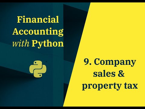 Accounting Company Sales & PropertyTax in Python