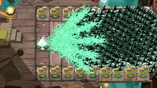 3 Plant Food Max Level Vs 300 Skeleton Conehead Zombie !! Who Will Win? screenshot 1