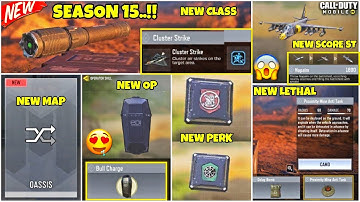 SEASON 15 New Scorestreak,Operator Skill,Class, Lethal C4 & Mine + New Map Satellite COD Mobile..!!