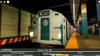 PTA Subway 5th Avenue Lines: Operating a B train Local to Fairview Avenue and Express to 78th Street