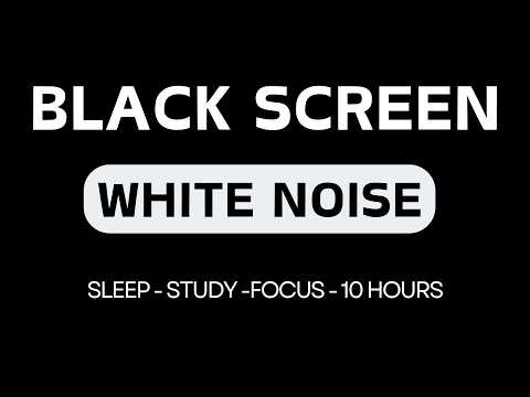 White Noise Black Screen No Ads | 24 Hours Smooth White Noise for Calm and Sleep