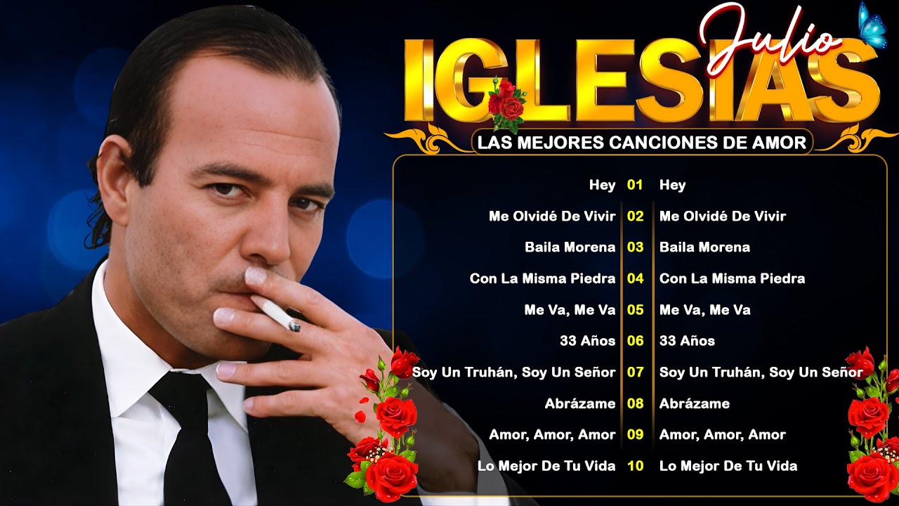 Julio Iglesias Todos Sus Grandes Exitos - Recopilación 20 Éxitos Inolvidable de Julio Iglesias
