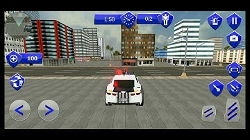 US police car robot transforming unity source code