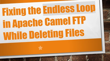 Fixing the Endless Loop in Apache Camel FTP While Deleting Files