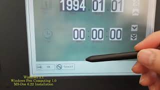 Install Windows 3.1, Windows for Pen Computing 1.0, Based on MS-DOS 6.22 t in IBM Thinkpad 360PE.