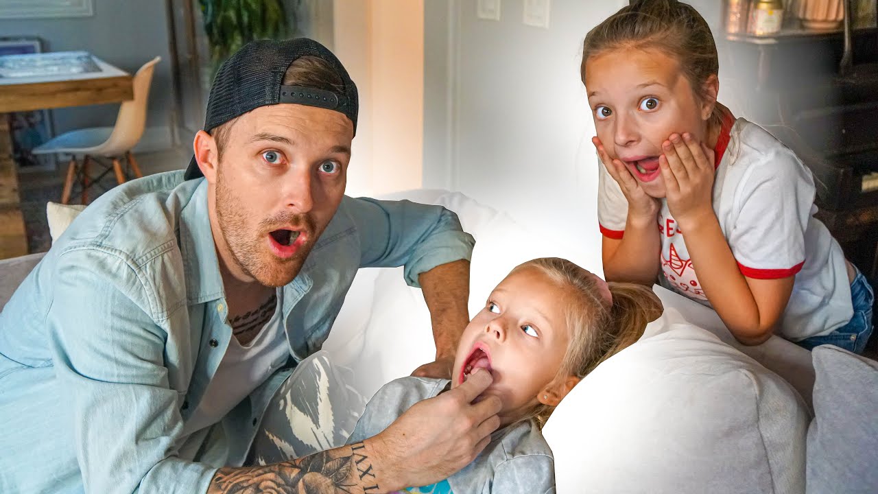 PULLING PEYTON'S FIRST TOOTH OUT! (SHE LOST IT) - YouTube