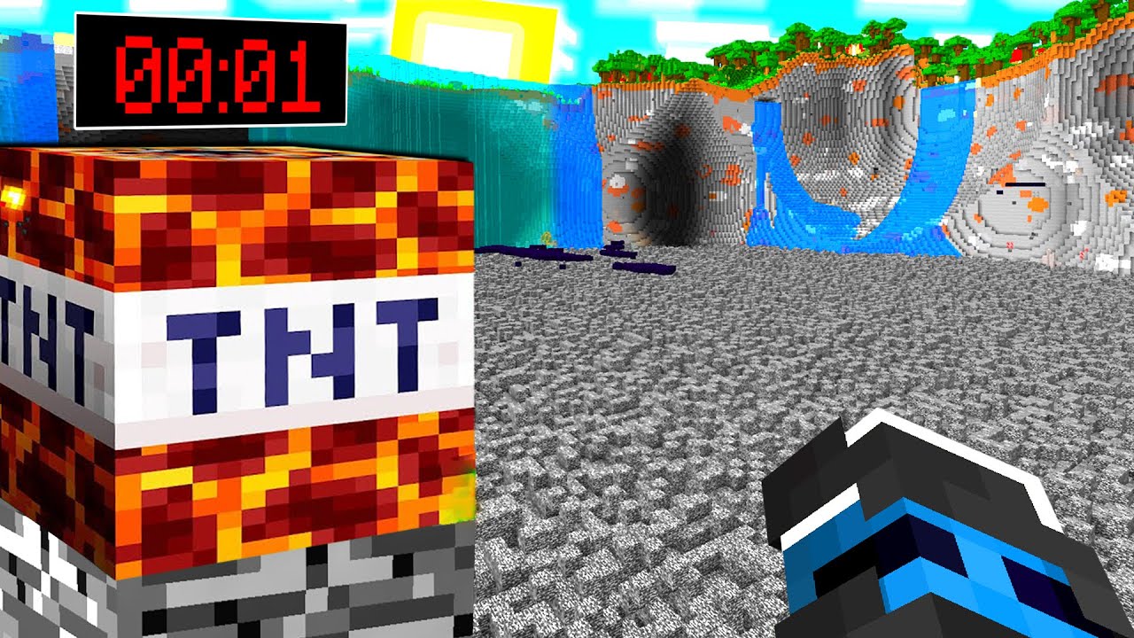 LA TNT NUCLEARE PIÙ FORTE DI MINECRAFT DISTRUGGE TUTTO IL MONDO - ITA ...