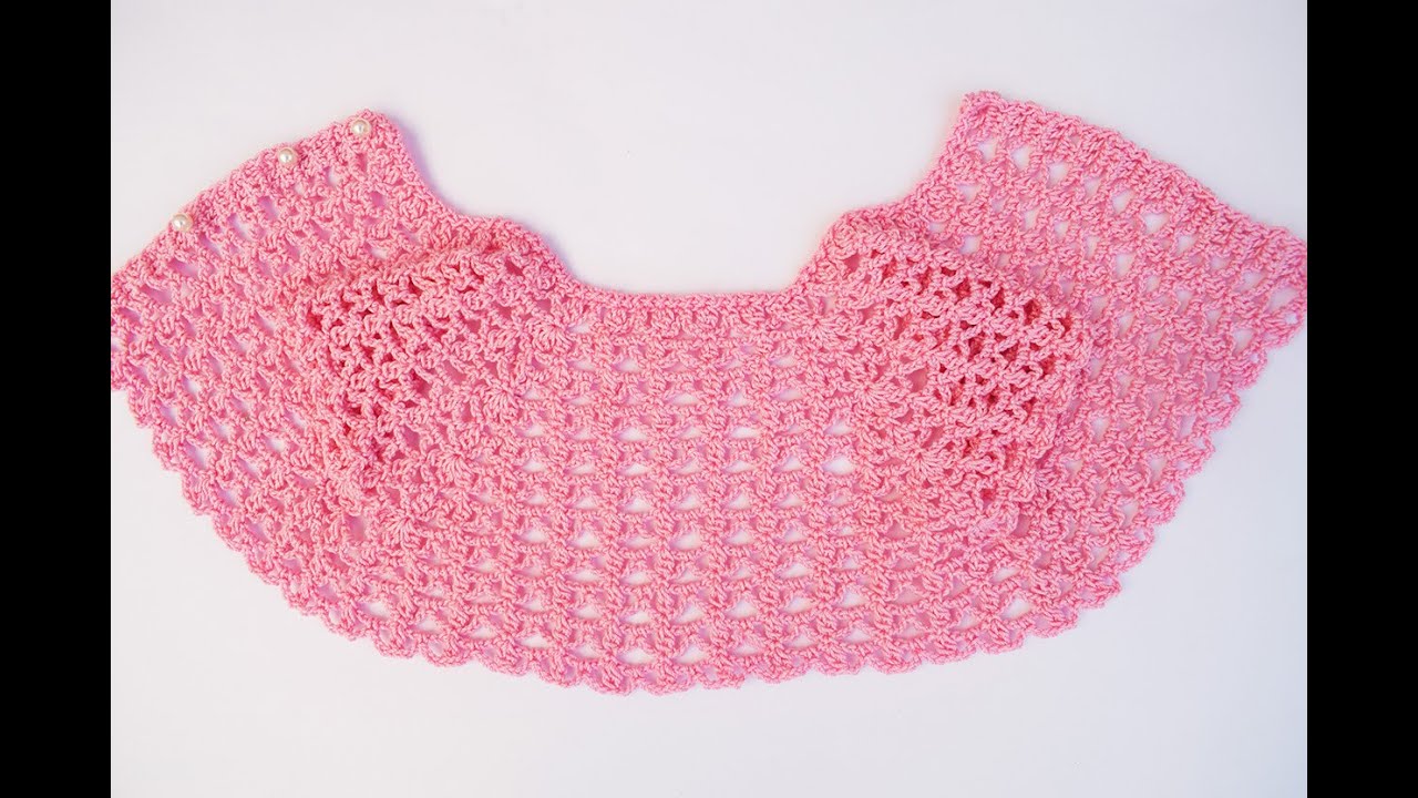 Como hacer un canesú a crochet para vestidos y chaquetas.