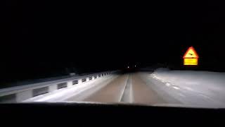 Sweden night driving