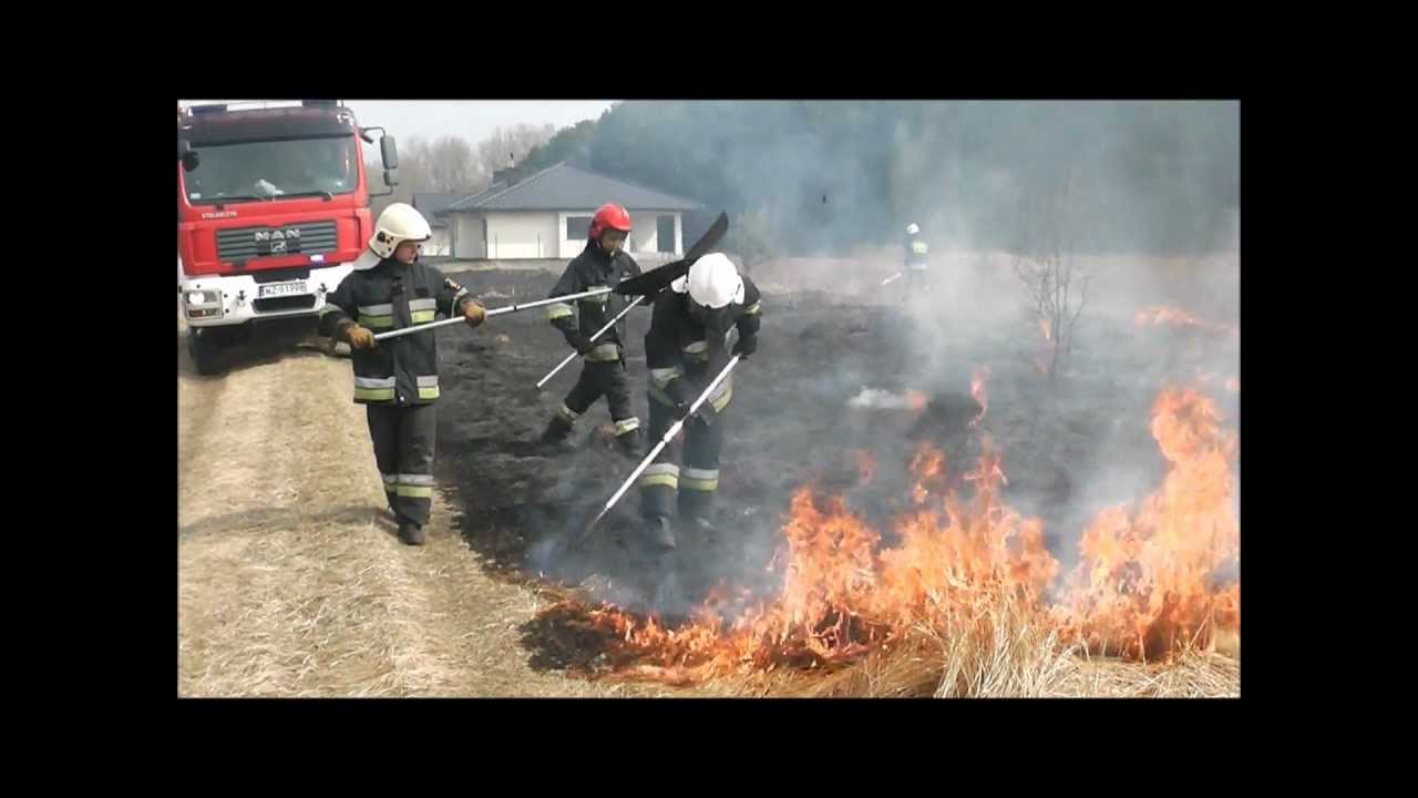Straż pożarna: OSP Łomianki - wyjazd do pożaru trawy w Kępie Kiełpińskiej