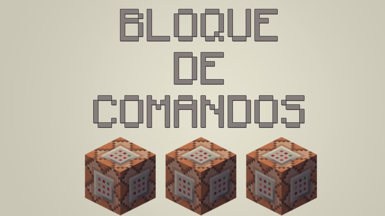 Comandos de bloques en minecraft