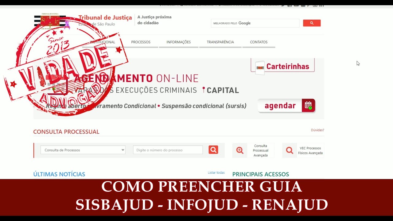 COMO PREENCHER GUIA SISBAJUD, INFOJUD E RENAJUD - YouTube