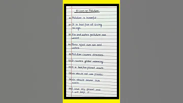 10 Lines Essay On Pollution 10 Lines On Pollution Essay On Pollution 