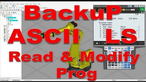 FANUC BackuP ASCII LS Read & Modify Prog
