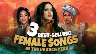 The 3 Best Selling Female Songs In The US Each Year (2010-2021)| Hollywood Time | Katy Perry, Taylor