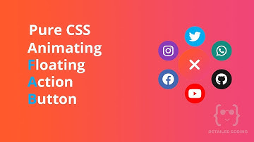 How to create FAB with animation using CSS | Floating action button using CSS | Detailed Coding
