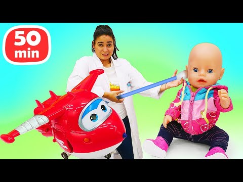 50-Minuten Lustige Schule Kompilation 🤩 Lernen & Spielen mit Puppen und Autos!