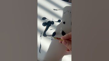 🐄💀 Cow Skull. Rorschach test. #art #painter #abstractart #paint #asmr #asmrvideo #shapes #blackink