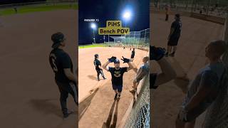 More Than Just Softball ⚾😂 | PiHS Bench Cam #slowpitchsoftball #competition #insta360