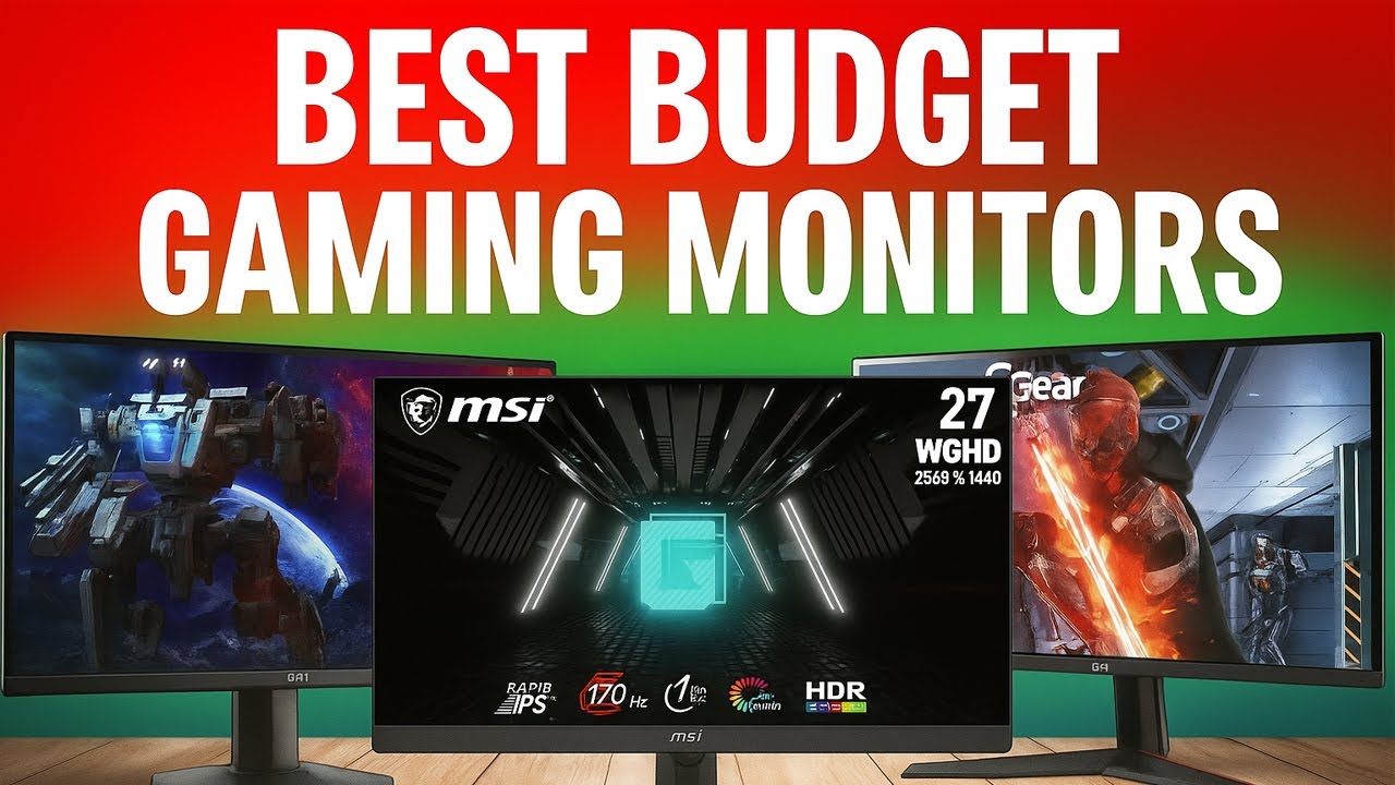 TOP 5 Best Budget Gaming Monitors - YouTube