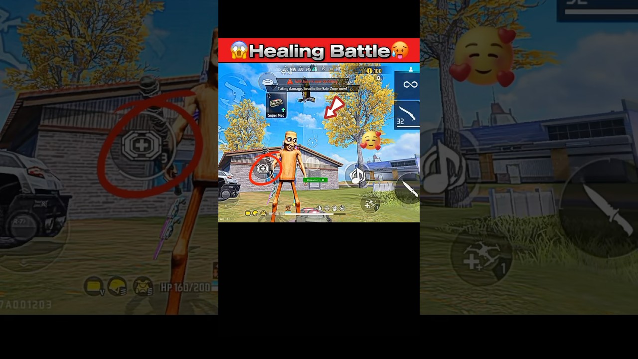 My First Video on iPhone 17 Healing Battle challenge in br mod 