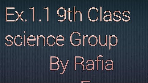 Types of matrices | Science group | math with Rafia | learning click | exercise  1.1 | class 9th