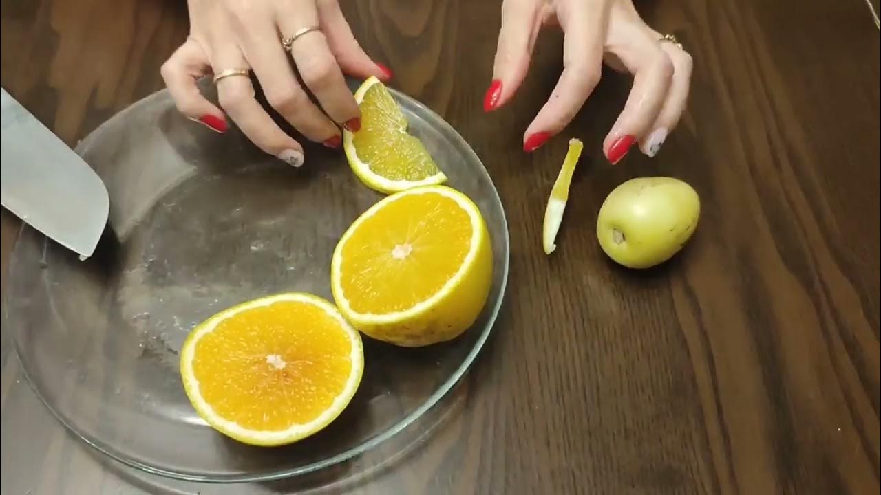 Дегустация апельсина Фрагола и пепино - YouTube