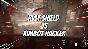RIOT SHIELD VS AIMBOT HACKER IN MW3 S&D