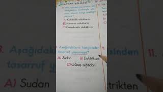 Hayat bilgisi 1 yaprak test yapıyorum